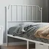 vidaXL Tête de lit métal blanc 100 cm