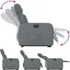 vidaXL Fauteuil inclinable électrique gris similicuir