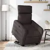 vidaXL Fauteuil inclinable marron foncé tissu