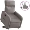 vidaXL Fauteuil inclinable taupe tissu