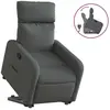 vidaXL Fauteuil inclinable Gris foncé Tissu