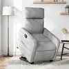 vidaXL Fauteuil inclinable électrique gris clair tissu