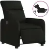 vidaXL Fauteuil inclinable électrique Noir Tissu