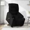 vidaXL Fauteuil inclinable de massage électrique Noir Tissu