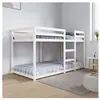 vidaXL Lit superposé Blanc 90x190 cm Bois de pin massif