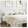 vidaXL Tête de lit métal blanc 160 cm