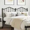 vidaXL Tête de lit métal noir 150 cm