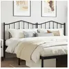 vidaXL Tête de lit métal noir 200 cm