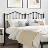 vidaXL Tête de lit métal noir 140 cm