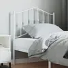 vidaXL Tête de lit métal blanc 80 cm
