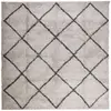 vidaXL Tapis shaggy à poils longs moderne beige anthracite 240x240 cm