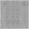 Vidaxl tapis shaggy pamplona poils longs moderne gris 240x240 cm