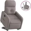 vidaXL Fauteuil inclinable taupe tissu
