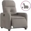 vidaXL Fauteuil inclinable électrique Taupe Tissu