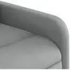 vidaXL Fauteuil de massage inclinable électrique gris clair tissu