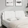 vidaXL Coussin de tête de lit blanc 160 cm similicuir