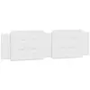 vidaXL Coussin de tête de lit blanc 180 cm similicuir