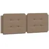 vidaXL Coussin de tête de lit cappuccino 140 cm similicuir