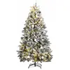 vidaXL Sapin de Noël artificiel articulé 300 LED et boules 180 cm