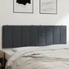 vidaXL Coussin de tête de lit gris foncé 160 cm velours