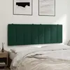 vidaXL Coussin de tête de lit vert foncé 140 cm velours