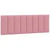 VIDAXL Coussin de tête de lit rose 120 cm velours