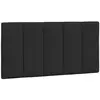 vidaXL Coussin de tête de lit noir 100 cm velours