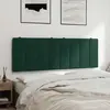 Non communiqué vidaXL Coussin de tête de lit vert foncé 120 cm velours