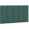 vidaXL Coussin de tête de lit vert foncé 80 cm velours