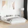 Cadre de lit Blanc 140x190 cm bois d'ingénierie Vidaxl Blanc