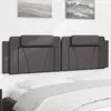 vidaXL Coussin de tête de lit gris 180 cm similicuir