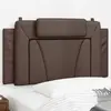 vidaXL Coussin de tête de lit marron 100 cm similicuir