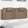 vidaXL Coussin de tête de lit cappuccino 120 cm similicuir