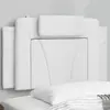 vidaXL Coussin de tête de lit blanc 90 cm similicuir