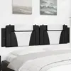 vidaXL Coussin de tête de lit noir et blanc 200 cm similicuir