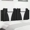 vidaXL Coussin de tête de lit noir et blanc 152 cm similicuir