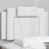 vidaXL Coussin de tête de lit blanc 80 cm similicuir