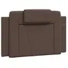 vidaXL Coussin de tête de lit marron 80 cm similicuir