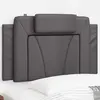 vidaXL Coussin de tête de lit gris 80 cm similicuir