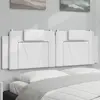 vidaXL Coussin de tête de lit blanc 160 cm similicuir