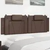 vidaXL Coussin de tête de lit marron 160 cm similicuir