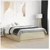 vidaXL Cadre de lit avec lumières LED chêne sonoma 140x190 cm