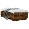 vidaXL Vidaxl Cadre De Lit Sans Matelas Chêne Fumé 90x190 Cm