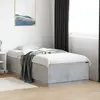 vidaXL Cadre de lit gris béton 90x190 cm bois d'ingénierie