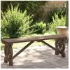 vidaXL Banc de jardin 115 cm bois de sapin massif
