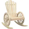 vidaXL Chaise à bascule Adirondack bois de sapin massif