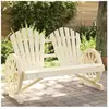 vidaXL Chaise de jardin Adirondack 2 places bois de sapin massif
