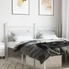 vidaXL Tête de lit métal blanc 180 cm