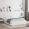 vidaXL Vidaxl Cadre De Lit Avec Tiroirs Sans Matelas Blanc 135x190 Cm
