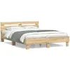 vidaXL Cadre de lit avec tête de lit chêne sonoma 140x190 cm